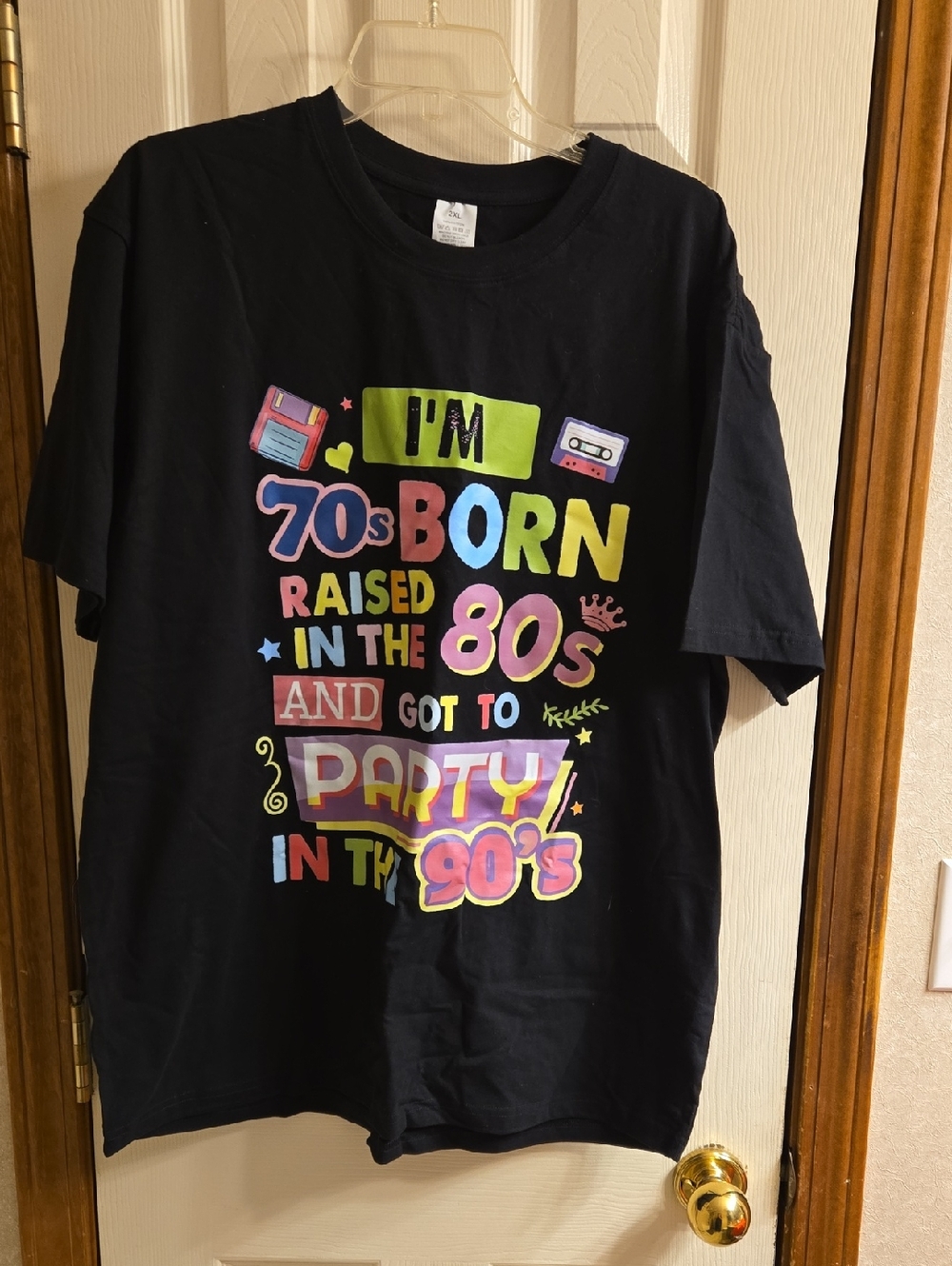 Vintage-Inspired '70s/80s/90s Neon Graphic Tee